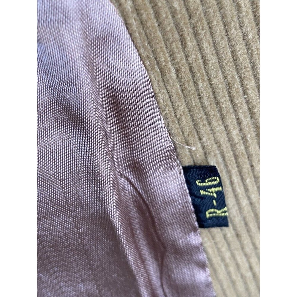 Garrison Park Men's 46R Vintage Tan Brown Corduroy Blazer W/ Elbow Patches - Picture 11 of 11